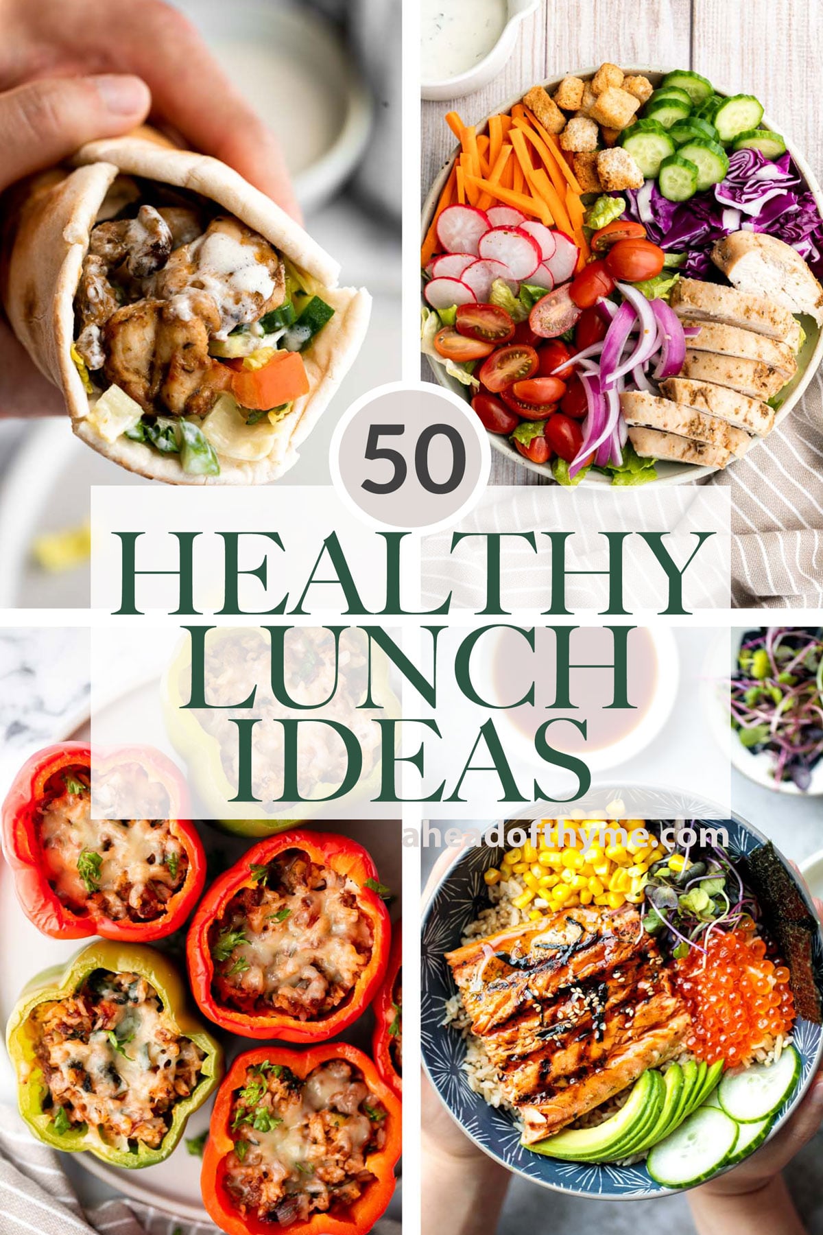 Make-Ahead Healthy Lunches: Sandwiches, Salads & Bowls